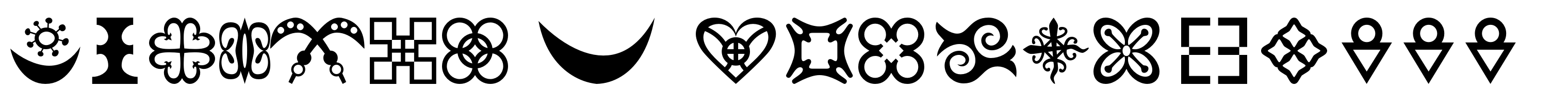 Adinkra Symbols Regular